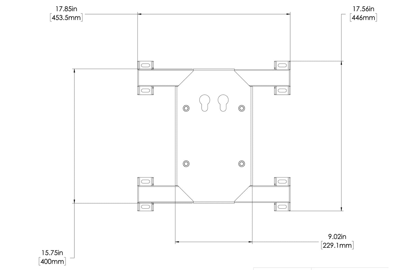 Torque Wall Mount Bracket for Relentless Rope / Ripper